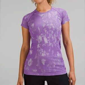 Lululemon Swiftly Tech 2.0 Purple Tie Dye T-shirt